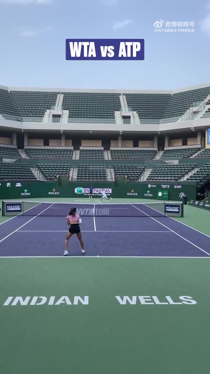 金年会体育备战印第安维尔斯网球公开赛！郑钦文和商竣程进行合练