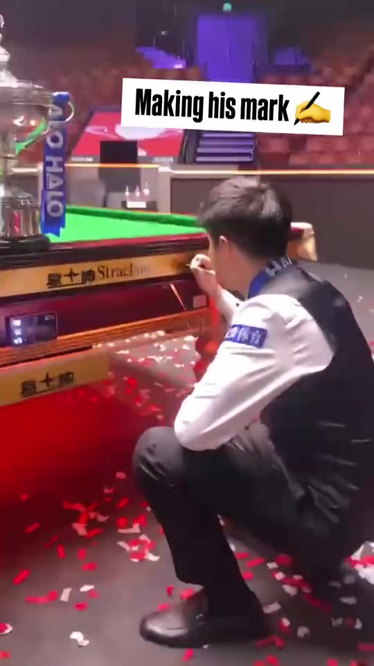 金年会体育🤤留下印记！赵心童夺冠球桌将在江西玉山世界台球博物馆展览